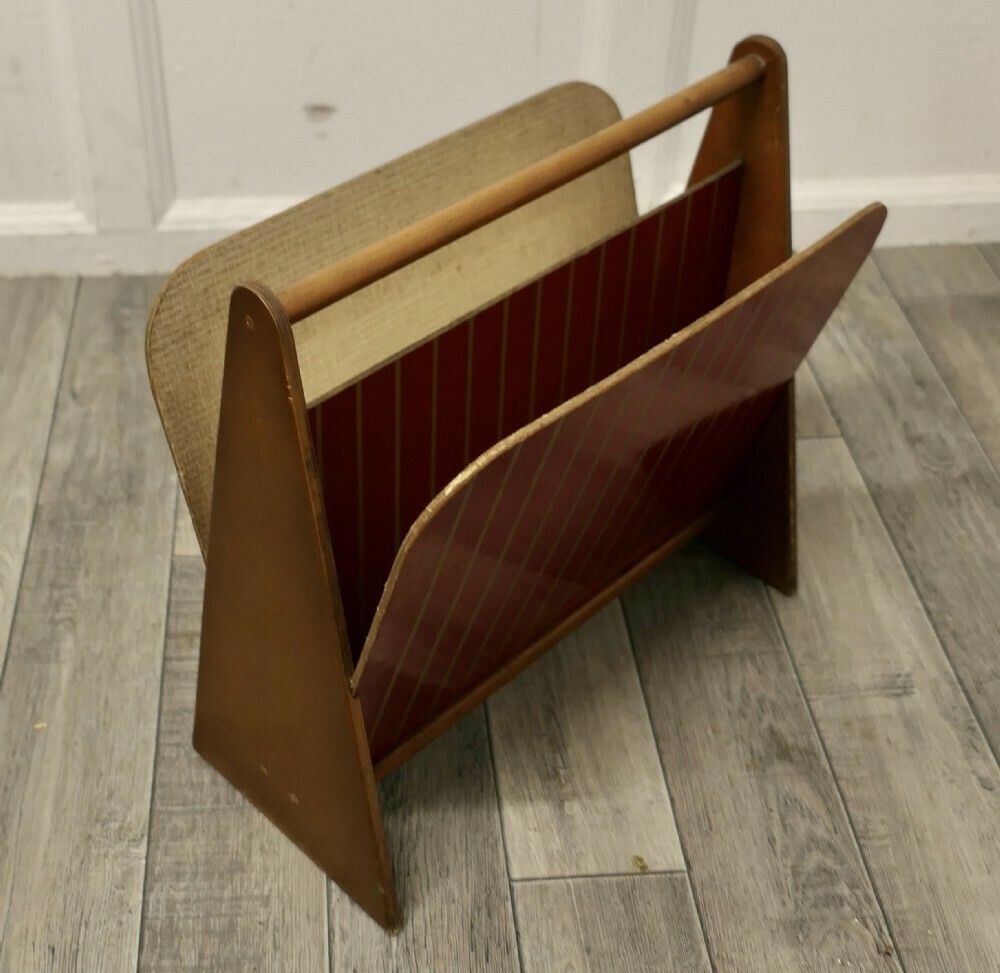 Mid Century Retro Magazine Rack photo Home Decor