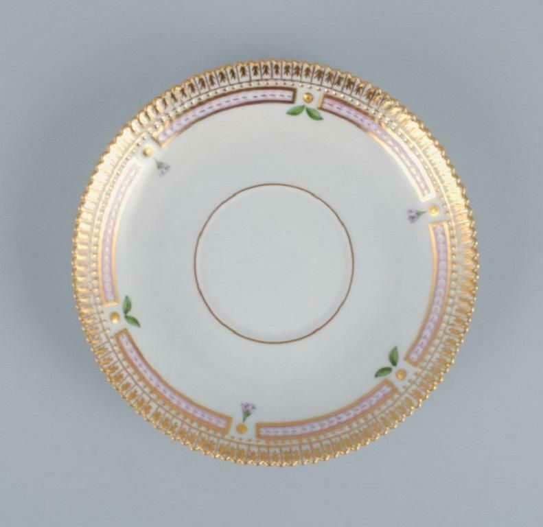 Royal Copenhagen Flora Danica Bouillon Cup With Saucer In Hand Painted Porcelain photo furniture
