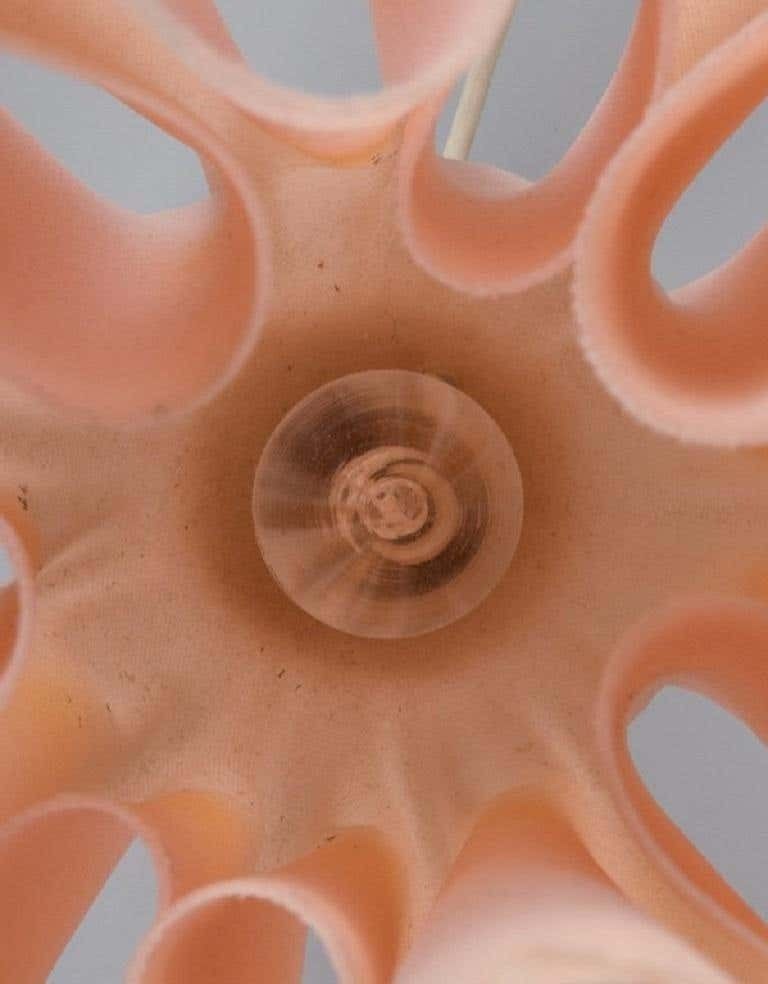Georgia Jacobs, French Designer, A Pair Of Rose Coloured Table Lamps In Resin photo 1502.0