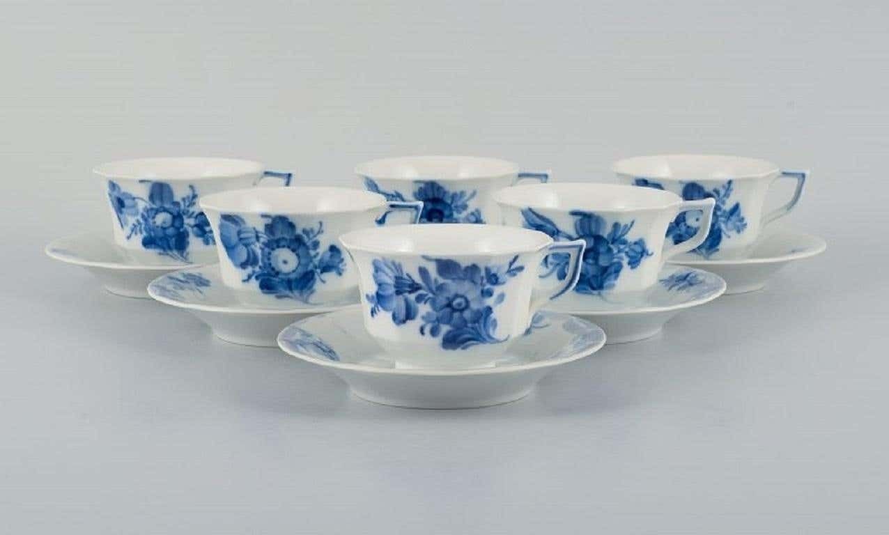 Royal Copenhagen, Blue Flower Angular, Six Coffee Cups With Six Saucers photo furniture