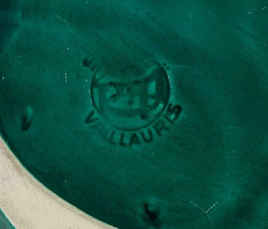 Vallauris, France Four Dishes With Glaze In Shades Of Green, 1960 70s. photo buy