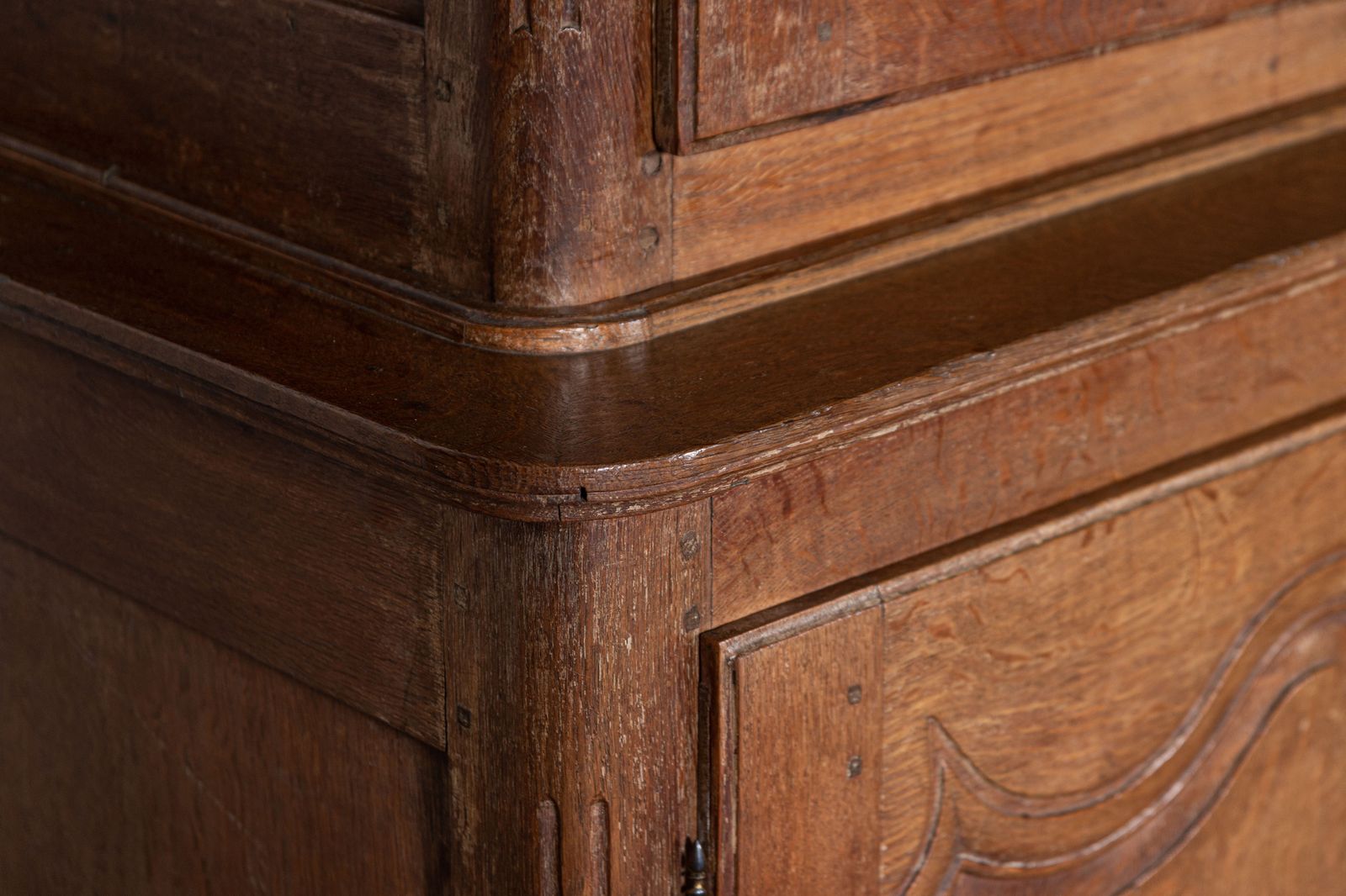 photo for sale Large French 19thc Oak Buffet Deux Corps