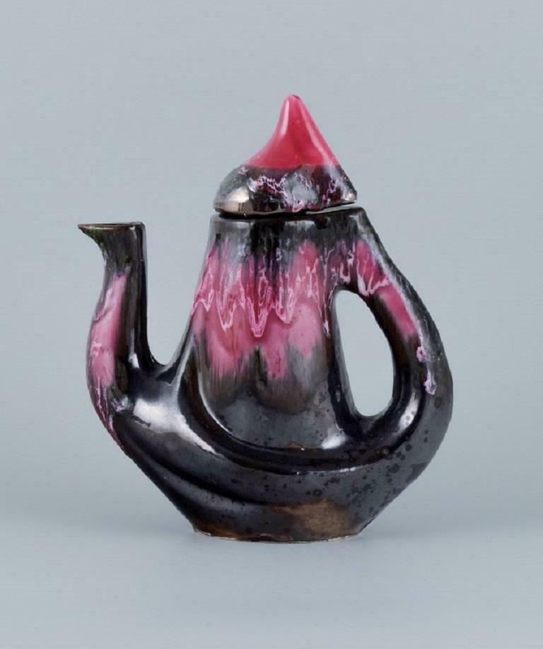Vallauris, France, Coffee Pot, Lidded Bowl And A Coffee Mug photo for sale