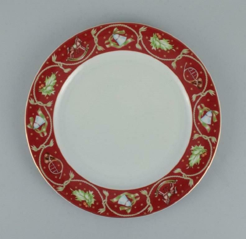 Rosenthal, A Large Round Porcelain Dish With A Christmas Motif. Late 1900s. photo furniture