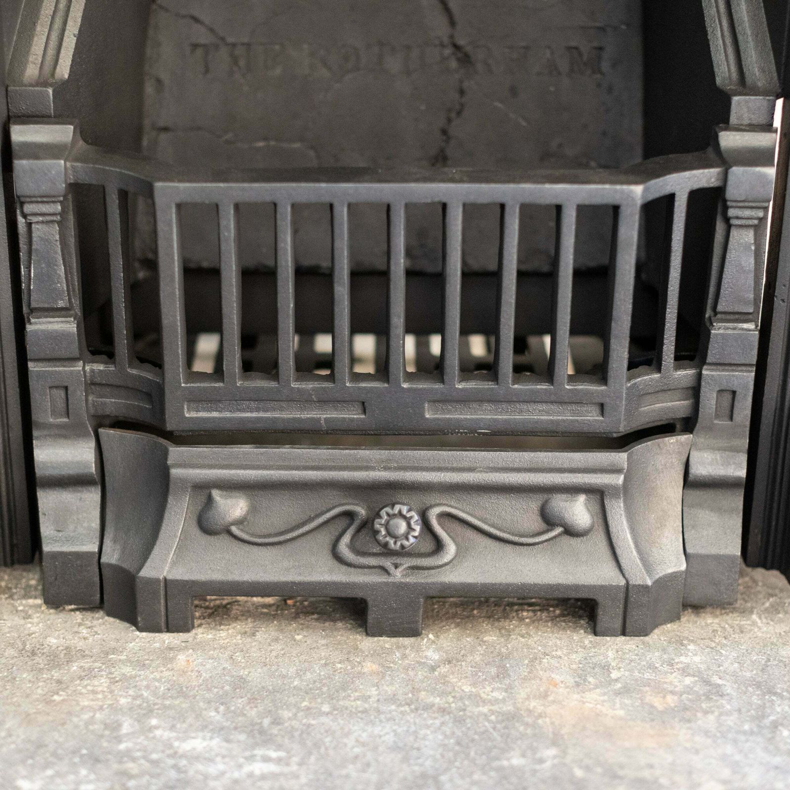 960.0 Antique Cast Iron Combination Fireplace photo