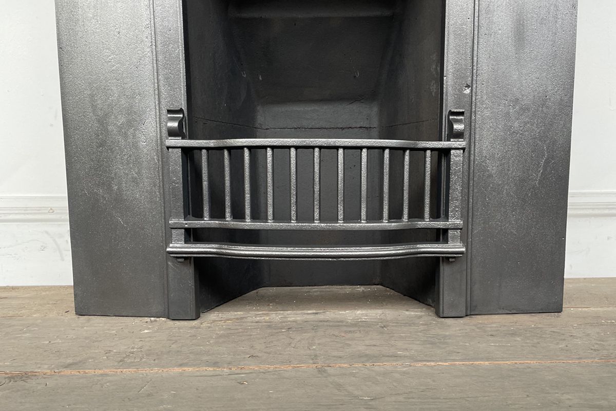 Tall Antique Edwardian Art  Nouveau Cast Iron Combination Fireplace photo buy