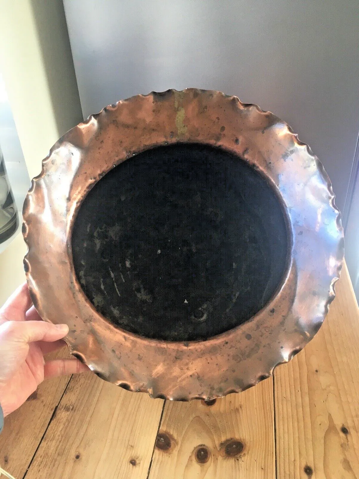 Arts & Crafts Christopher Dresser For Benham & Froud Copper Jardiniere Planter photo vintage