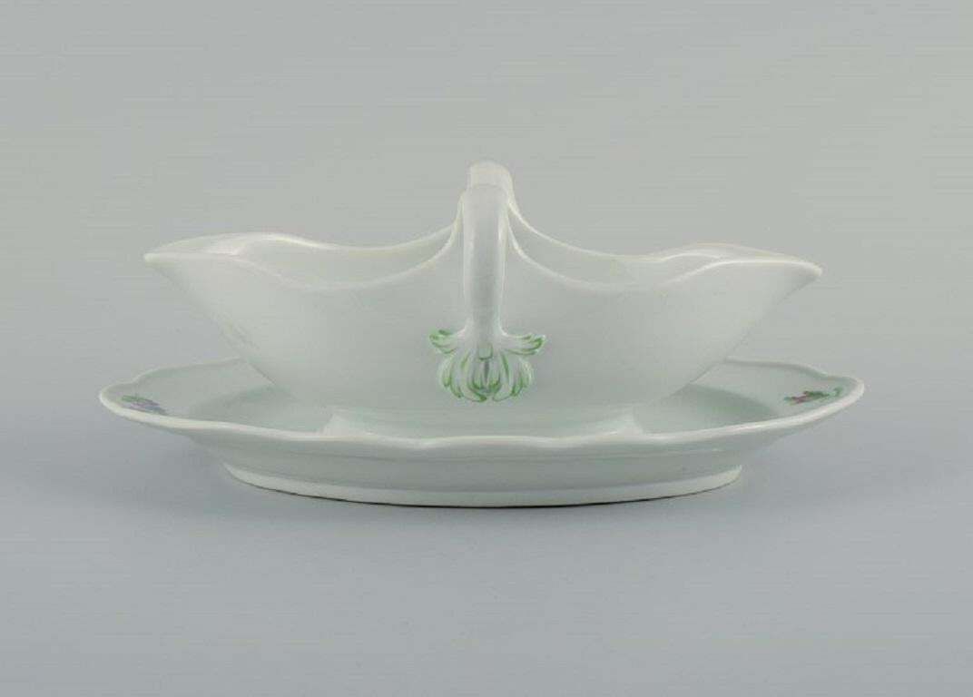 Meissen, Sauce Pot Hand Painted With Flowers. Late 19th Century photo furniture