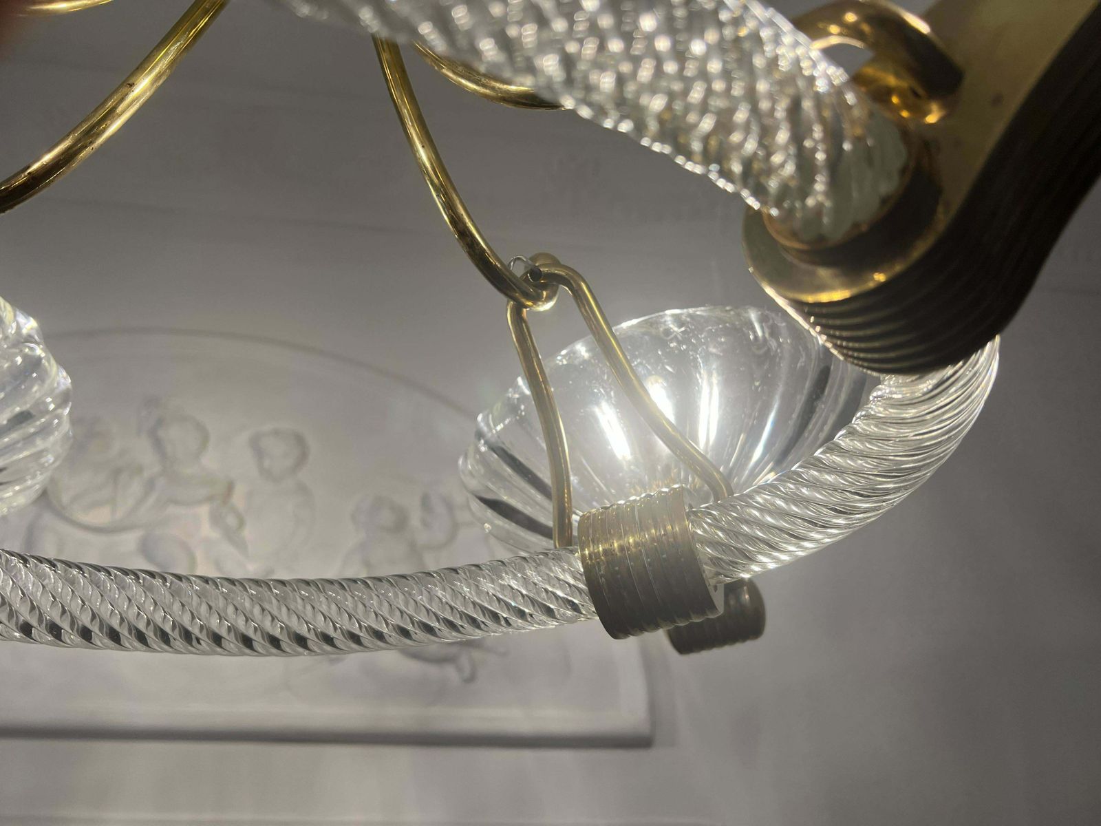4523.0 Chandelier By Barovier & Toso, Murano, 1940s photo