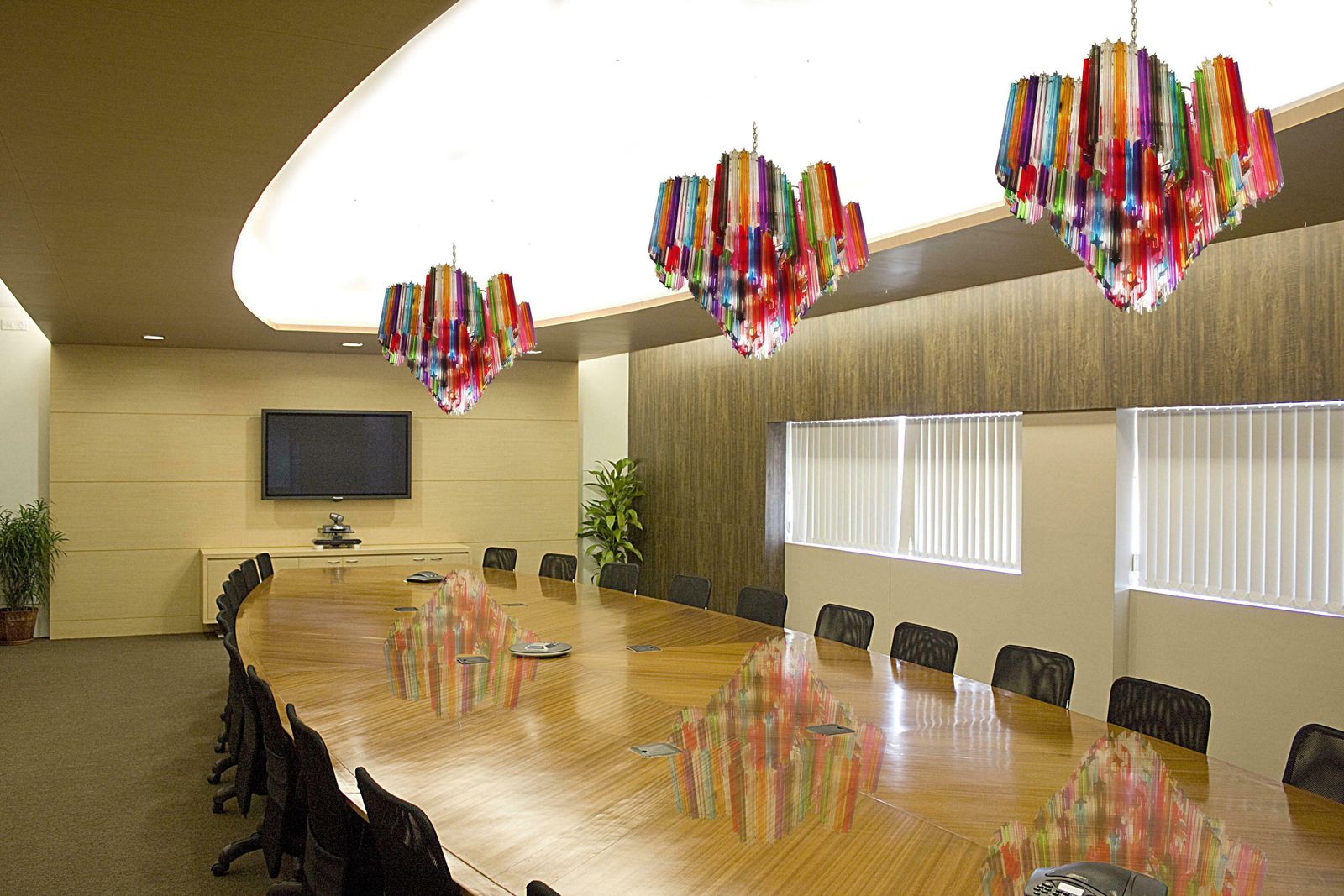 Pair Of Italian Chandelier Multicoloured Quadriedri, Murano photo 14214.0