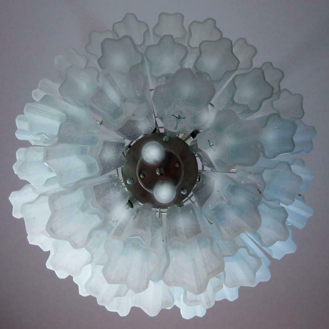 Pair Tronchi (48) Chandelier In Toni Zuccheri Style For Venini, Murano photo for sale