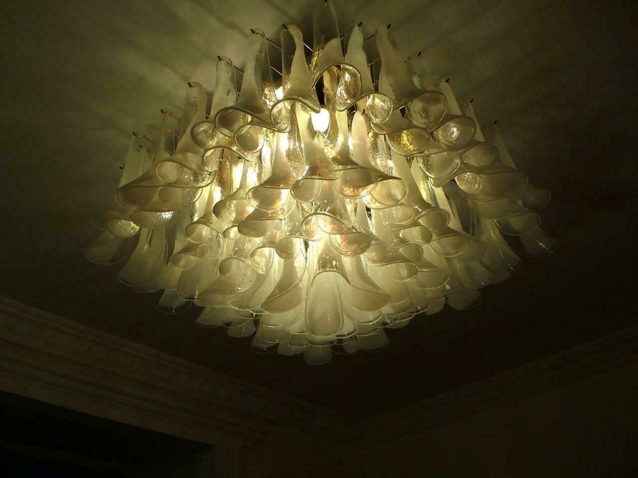 Spectacular Petal Chandelier, Murano photo furniture