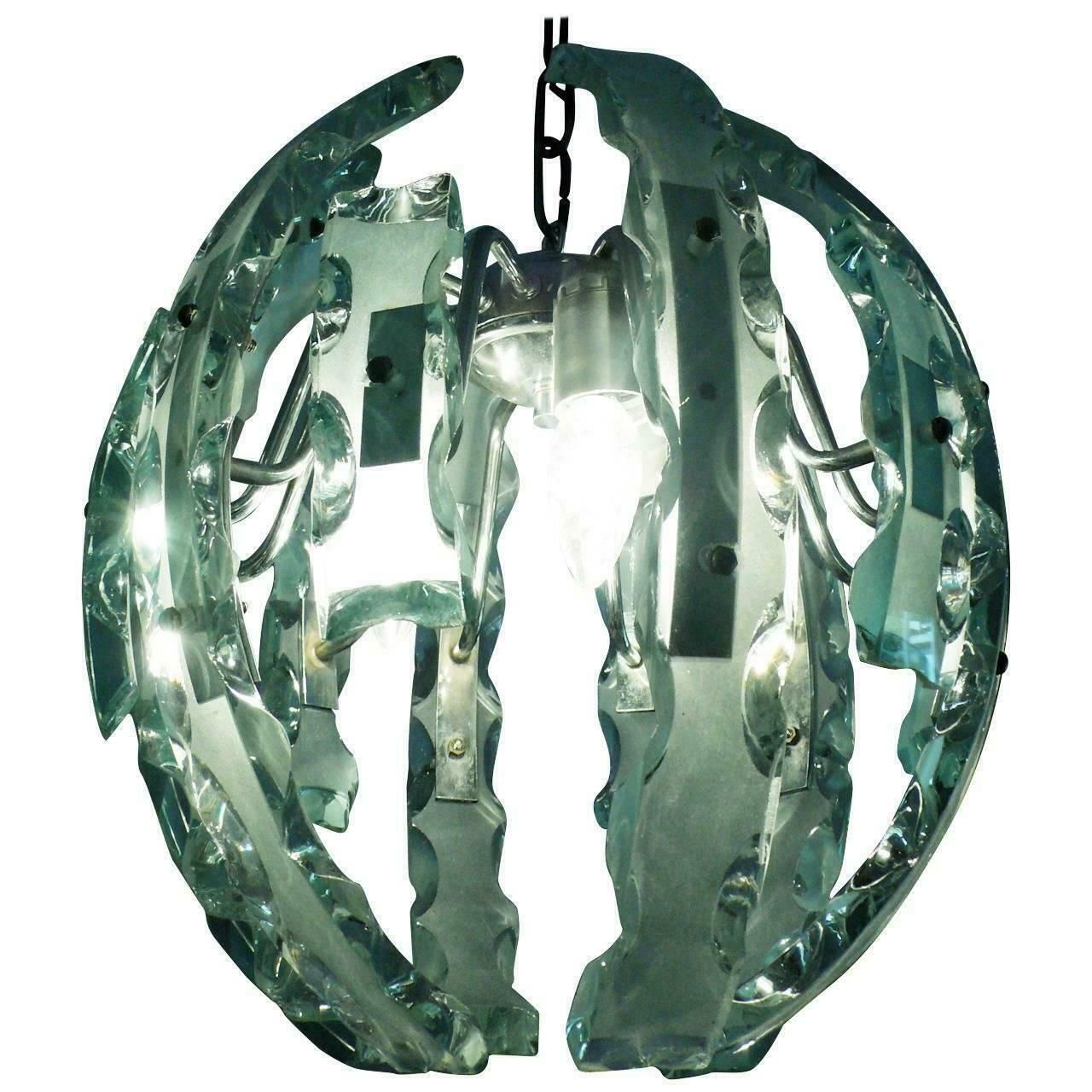 Ovoid Pendant In The Fontana Arte Style, Murano, 1970s photo furniture
