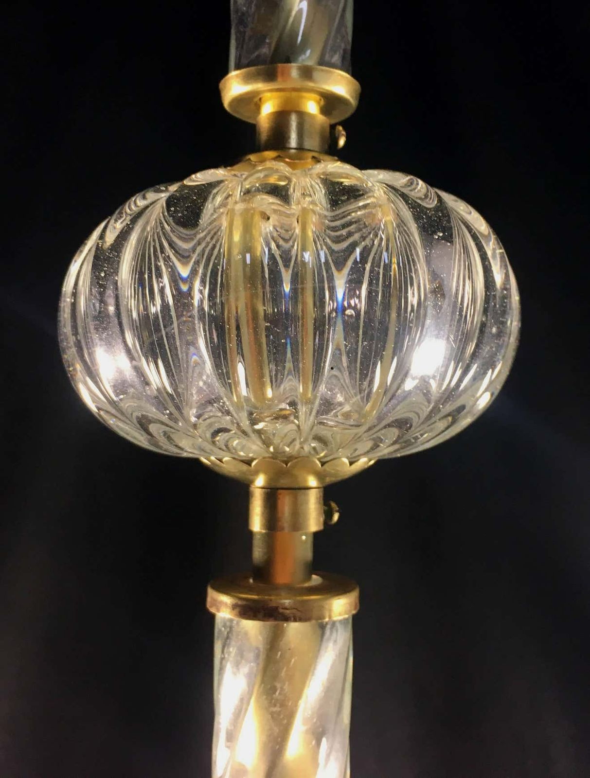 Art Deco Chandelier By Ercole Barovier, Murano, 1940s photo vinterior