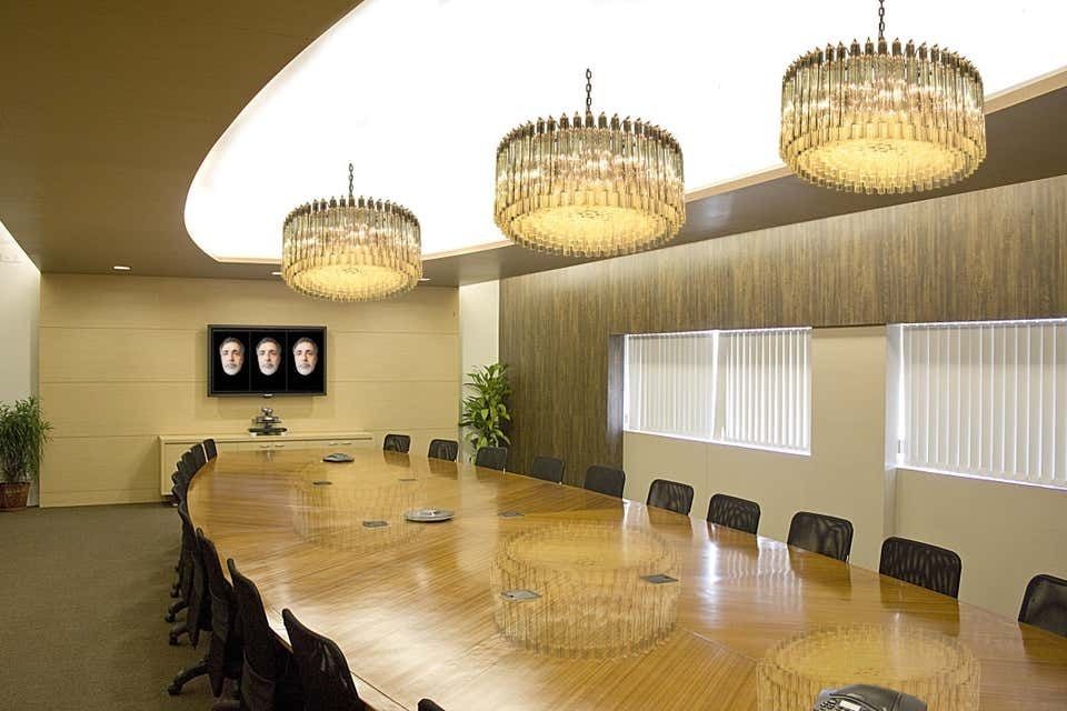 Mid 20th Pair Italian Triedri Glass Chandeliers, 265 Trasparent Prism, Murano photo for sale