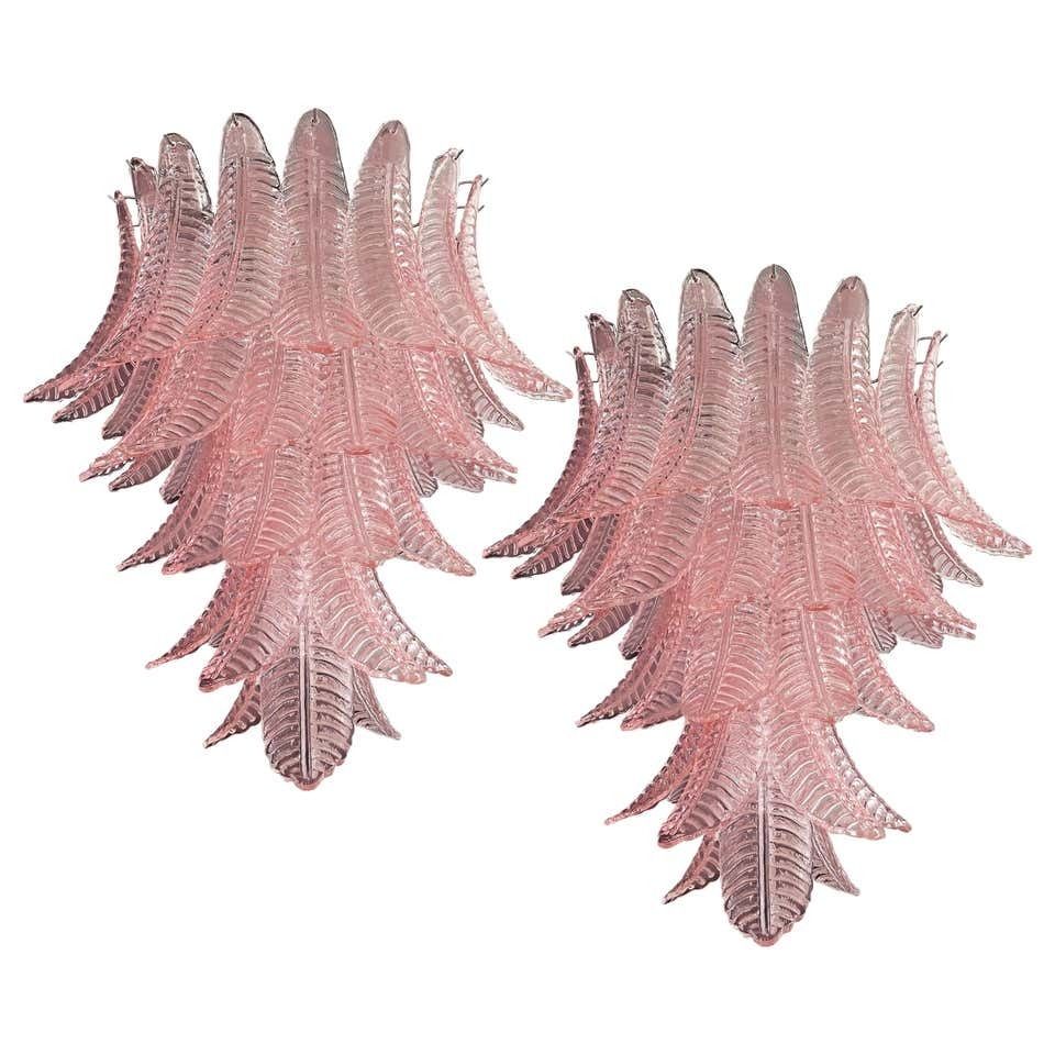 Gorgeous Pair Of Murano Glass Chandeliers