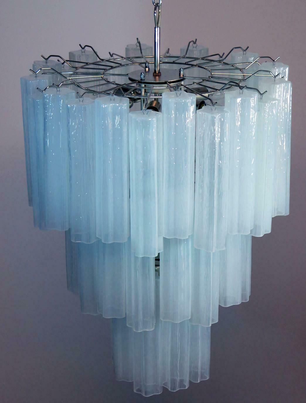 Pair Of 48 Tronchi Chandeliers In Toni Zuccheri Style For Venini, Murano photo vinterior