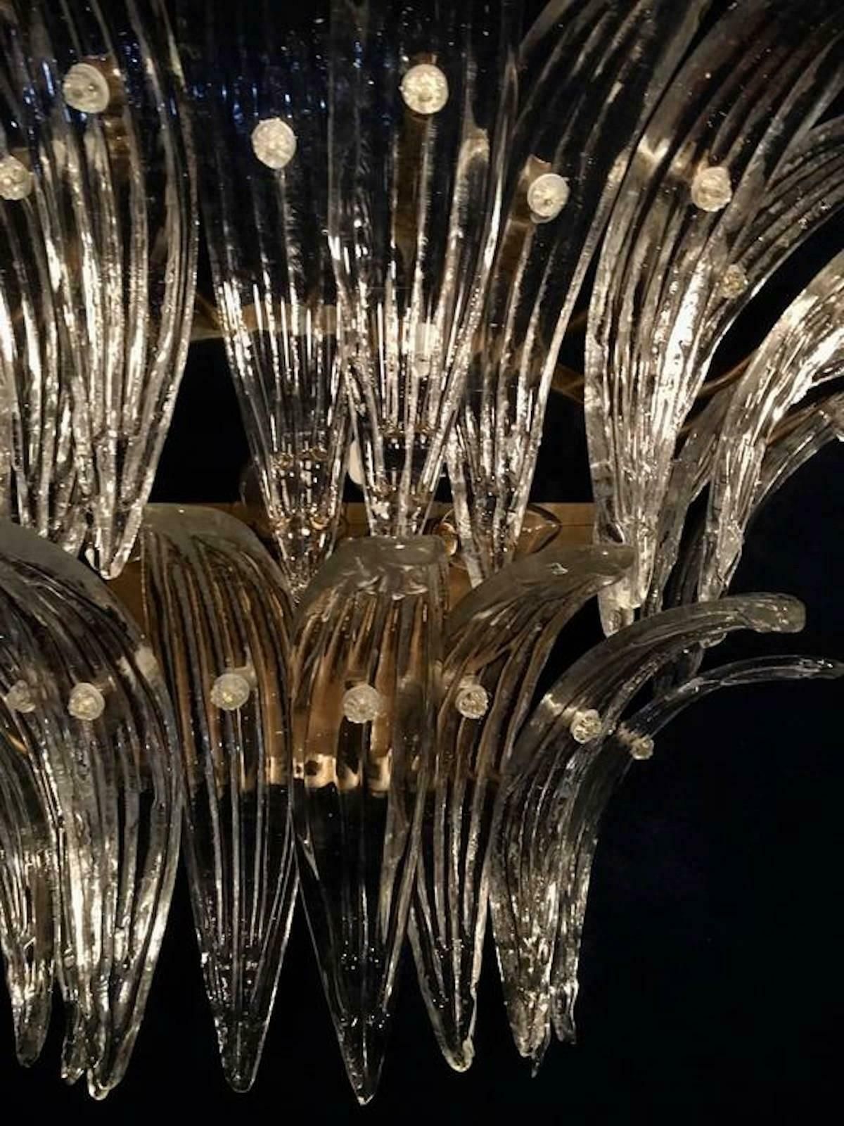 Italian Palmette Sconces By Barovier & Toso, Murano, 1960 photo 4039.0