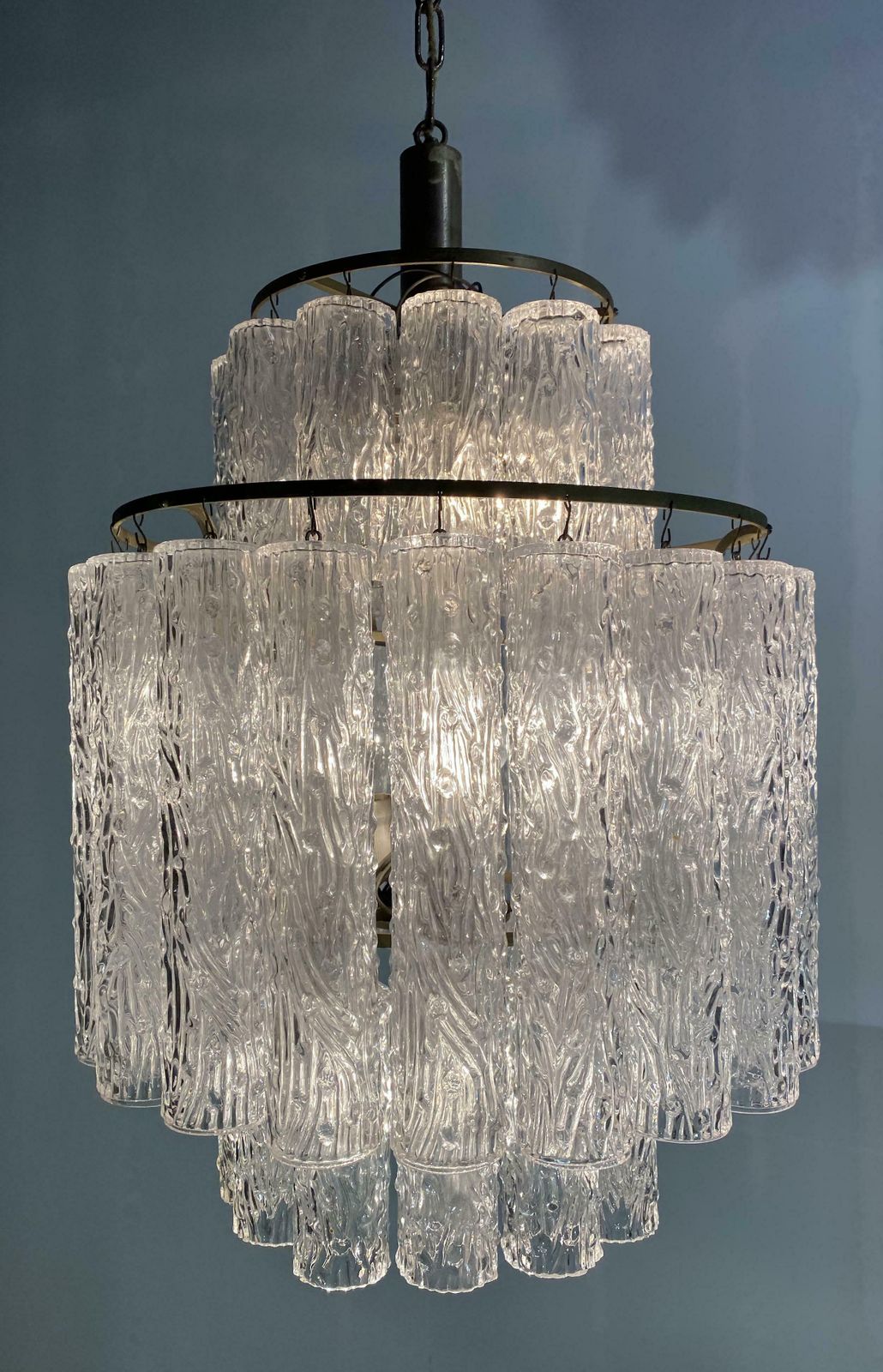 Italian Tronchi Chandelier By Toni Zuccheri For Venini, Murano, 1950 photo buy