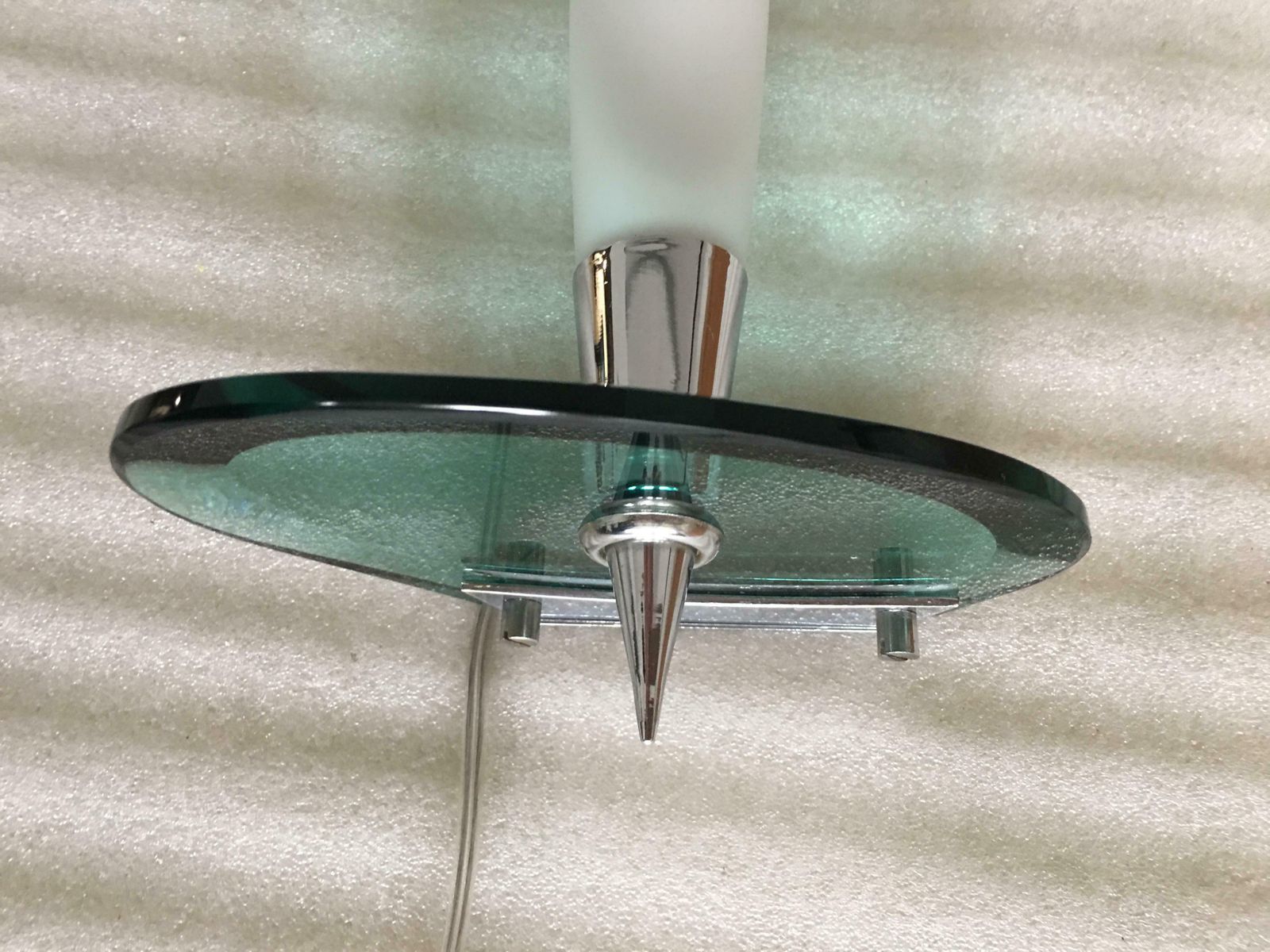 Pair Of Sconces In The Style Of Fontana Arte Italy 1970 photo furniture