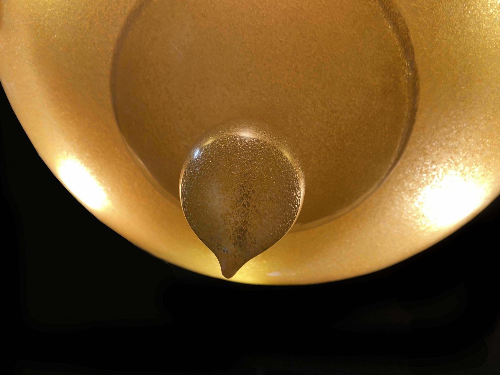 photo vinterior Amazing Murano Chandelier With Gold Inclusions, 1990s
