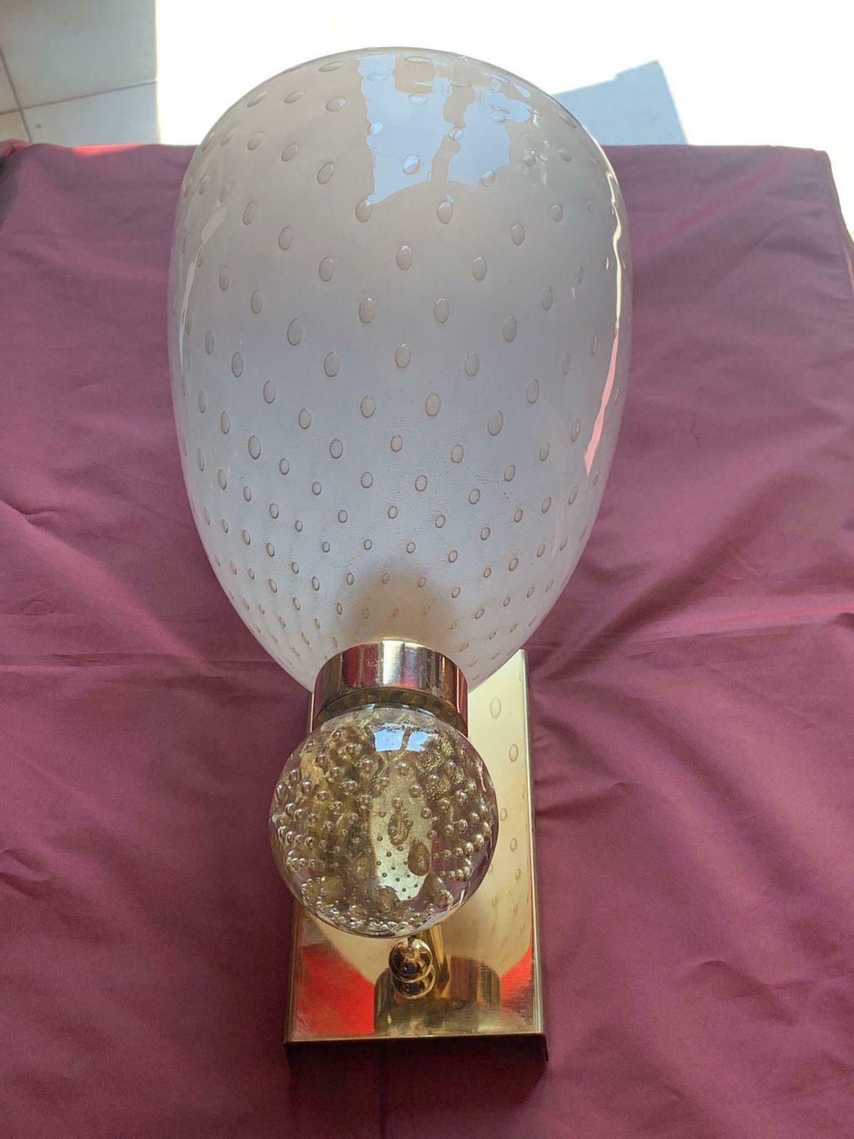 Luxurious Pair Of Wall Lamps By Barovier & Toso, Murano, 1960s photo 2827.0