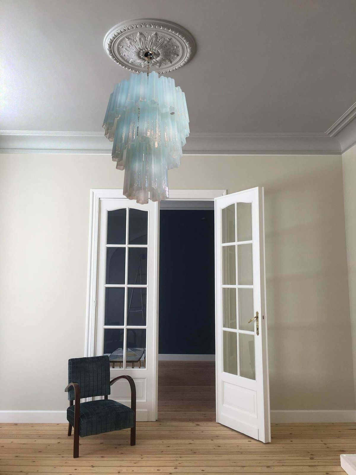 photo furniture Pair Of 48 Tronchi Chandeliers In Toni Zuccheri Style For Venini, Murano £4,486.52per Set