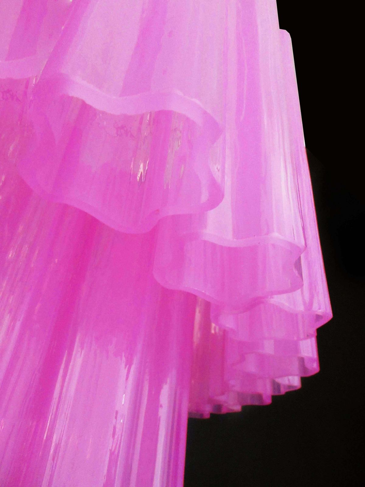 Lighting Amazing Pair Of Tronchi Chandeliers Style Toni Zuccheri For Venini, Murano photo