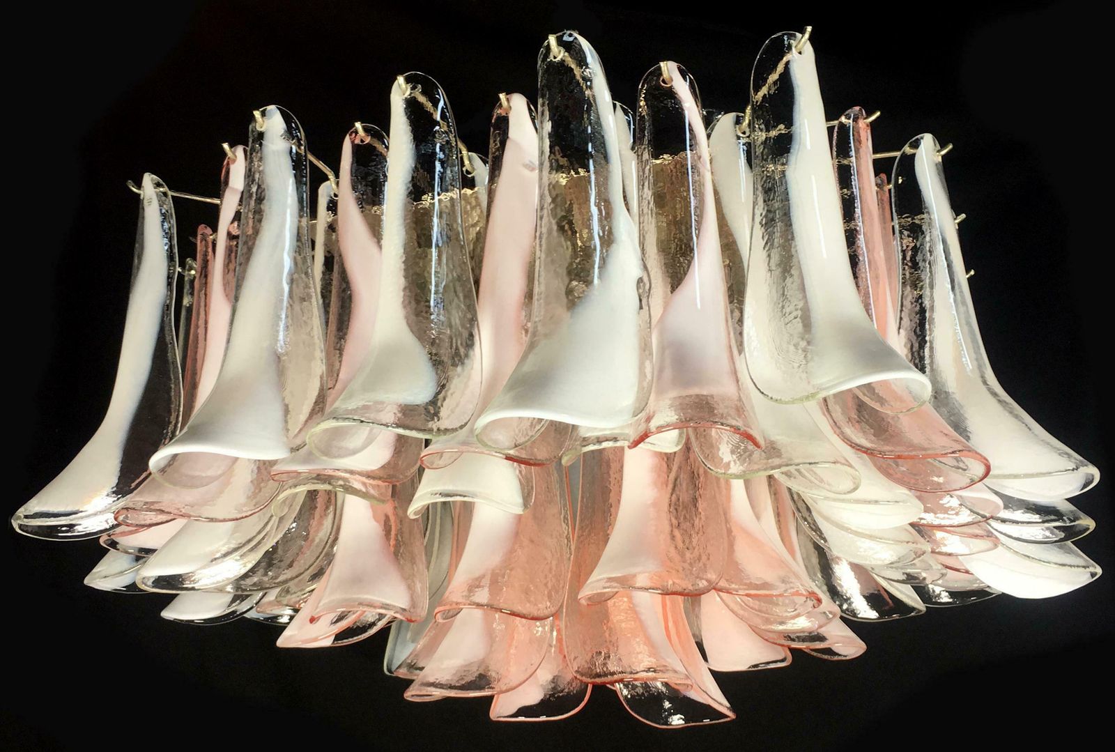 Flamingo' 64 Petal Italian Chandeliers Ceiling Lights, Murano photo furniture