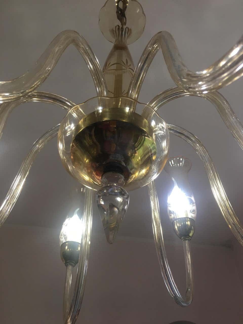 photo vinterior Italian De Majo Chandelier, Murano, 1990
