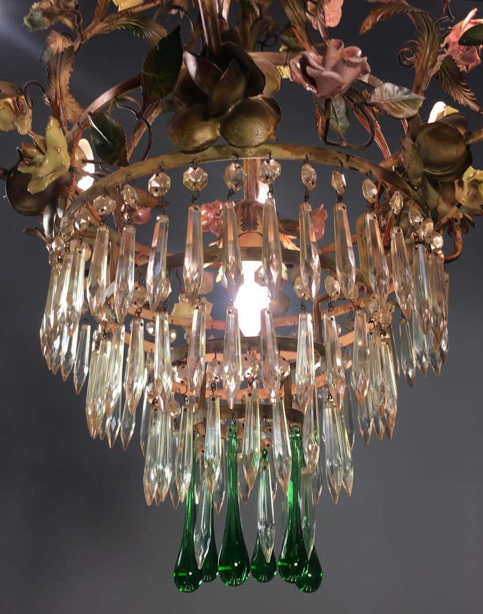 Mid 20th Century Fine Italian Chandelier, Murano, 1940 photo furniture