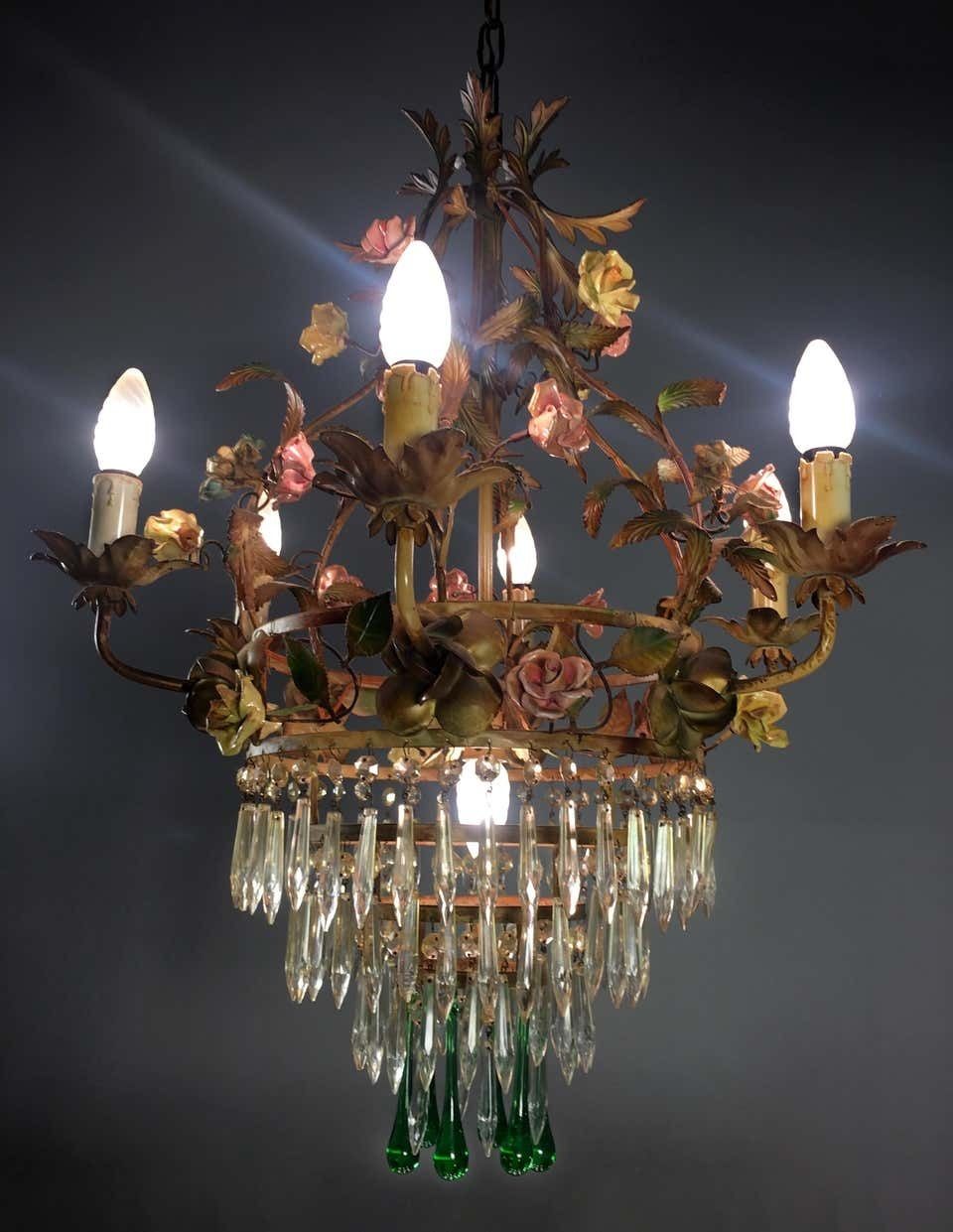 Mid 20th Century Fine Italian Chandelier, Murano, 1940 photo for sale