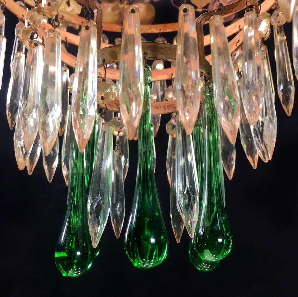 Mid 20th Century Fine Italian Chandelier, Murano, 1940 photo 2019.0