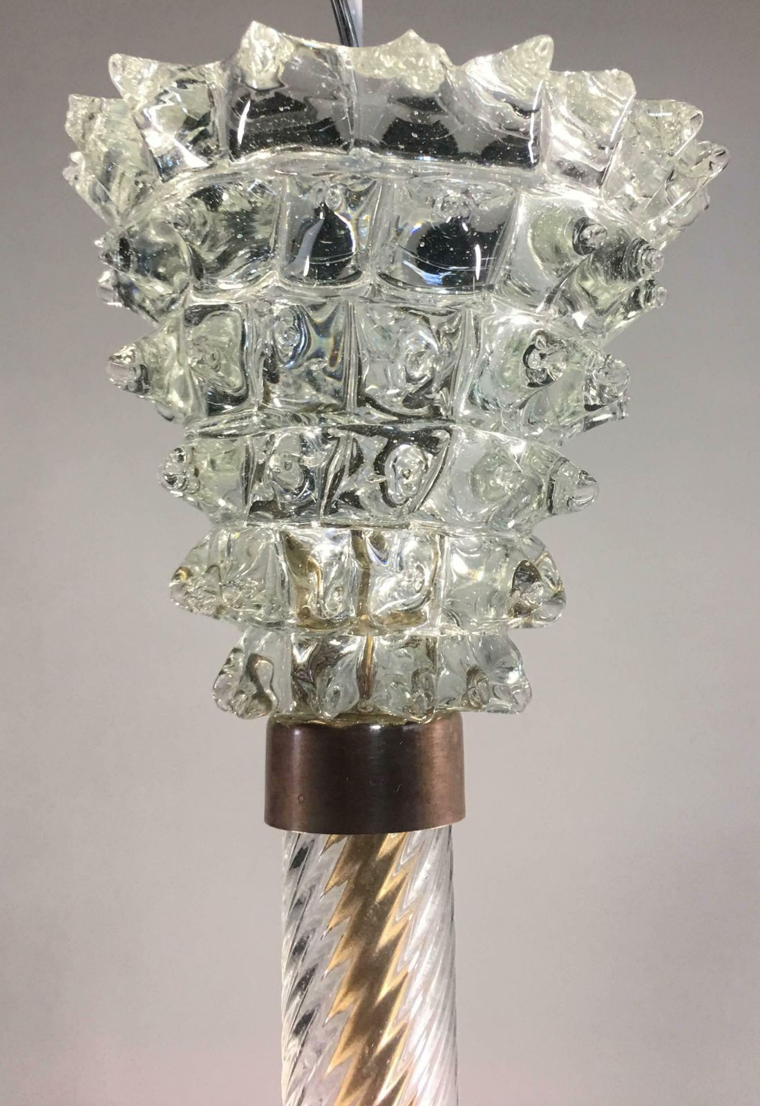 photo furniture Italian Chandelier By Barovier And Toso  Murano  1950