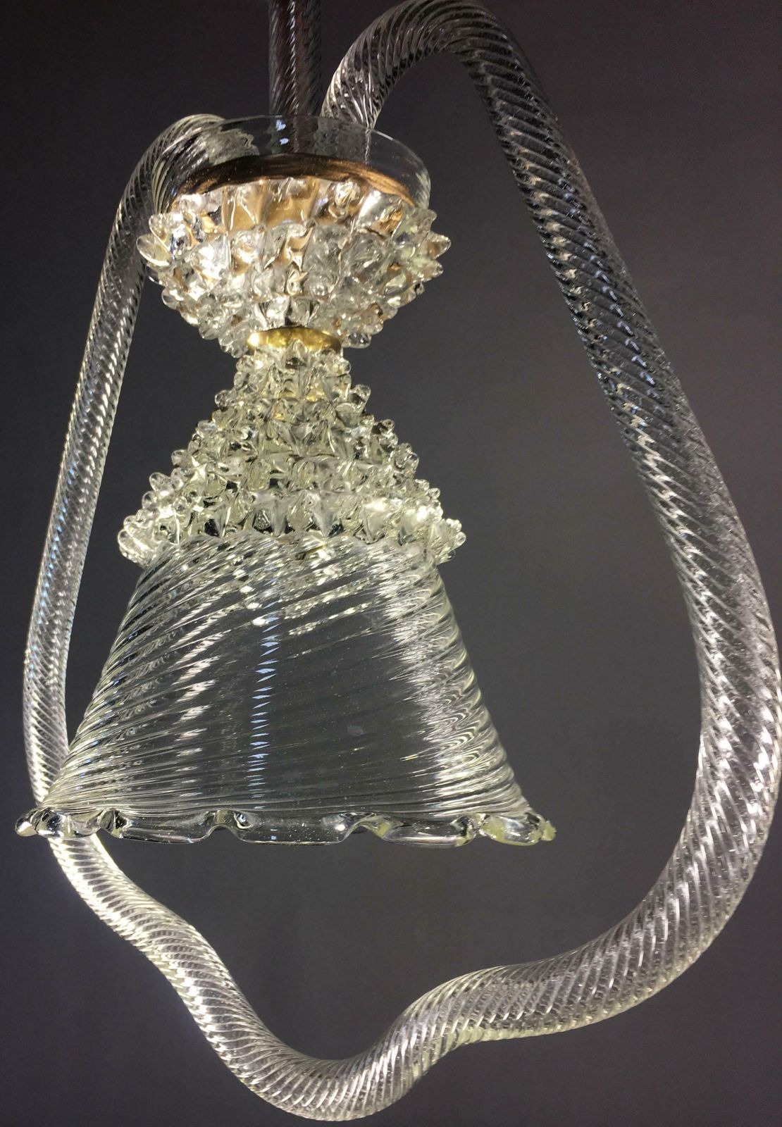 photo buy Italian Chandelier By Barovier And Toso  Murano  1950