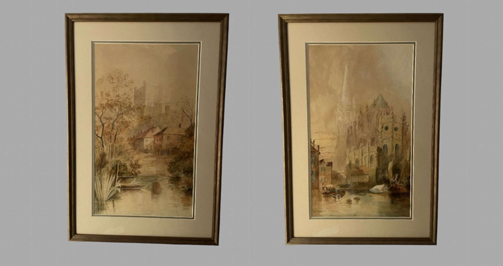 Andrew Storie   Pair Of Watercolours