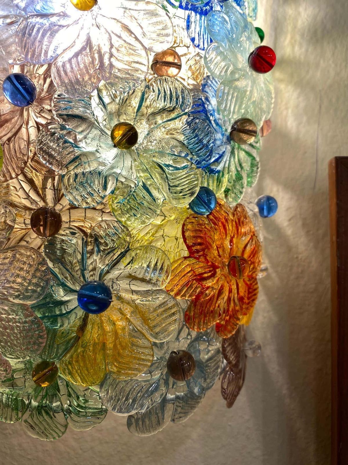 Stunning Set Of 4 Sconces Millefiori By Barovier&Toso Murano, 1950 photo 4523.0
