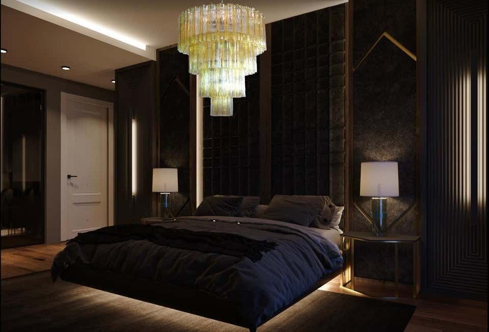 Huge Magnificent Vintage Murano Glass Tiered Chandelier, 78 Glasses, Light Amber photo Lighting