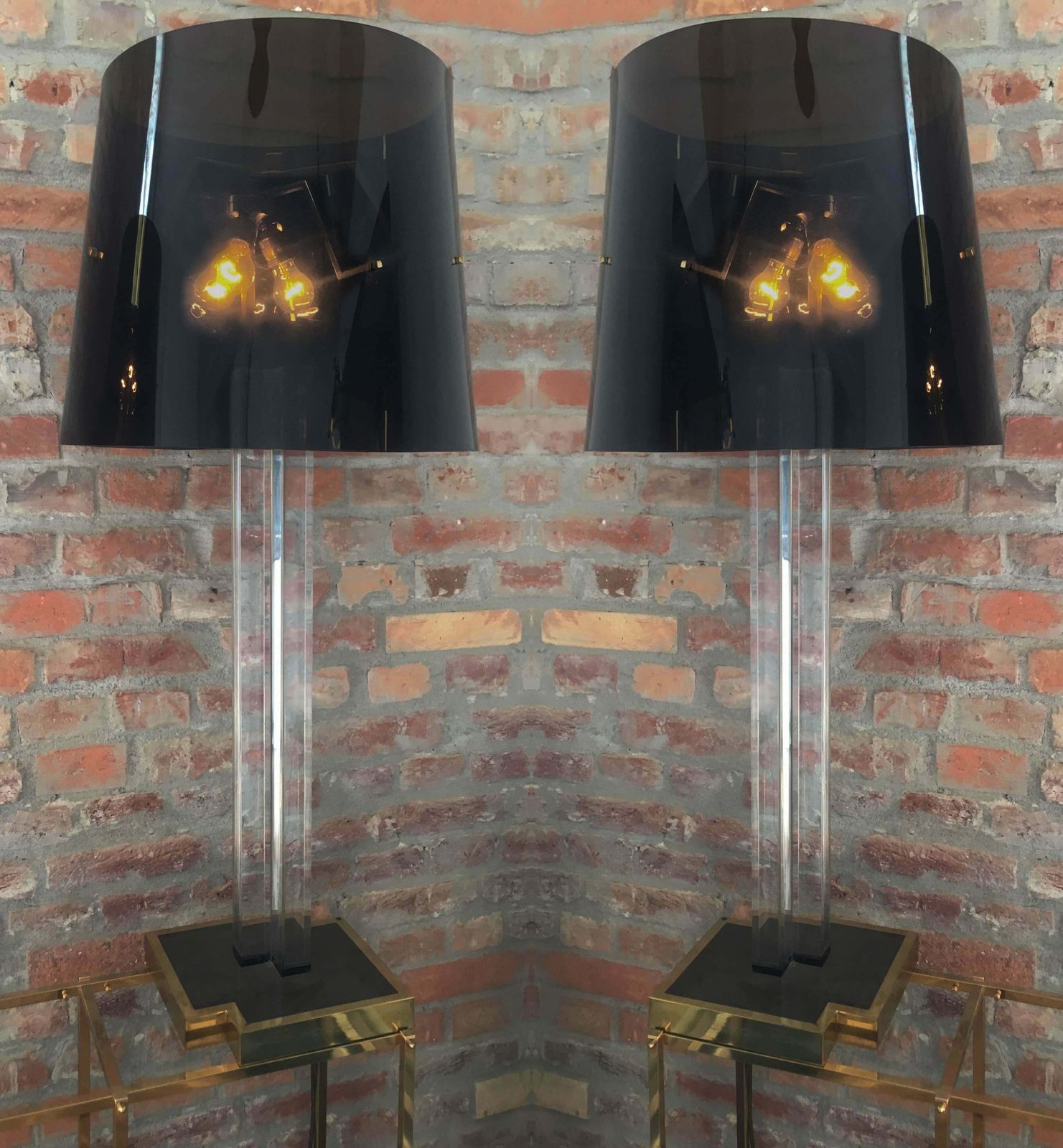 Pair Italian Floor Lamps By Romeo Rega, 1970 photo furniture