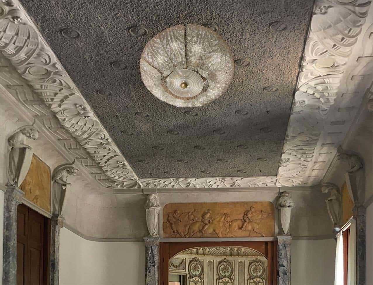 Barovier & Toso Ceiling Light, Murano, 1950 photo furniture
