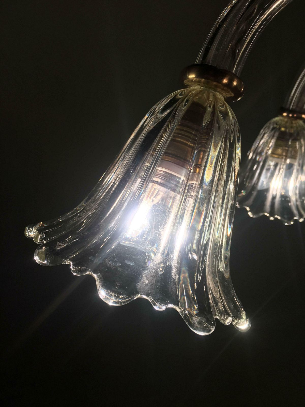 photo for sale Liberty Chandelier By Ercole Barovier, Murano, 1940s