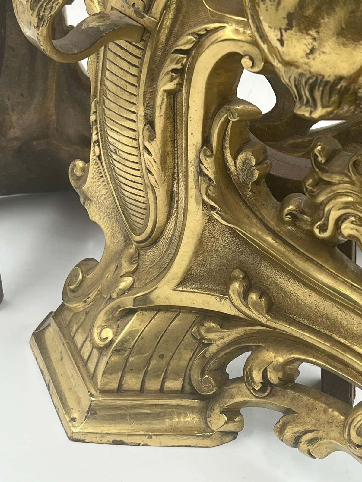 photo buy Pair Of Chimney Pots In Gilded Bronze, Florence 1890