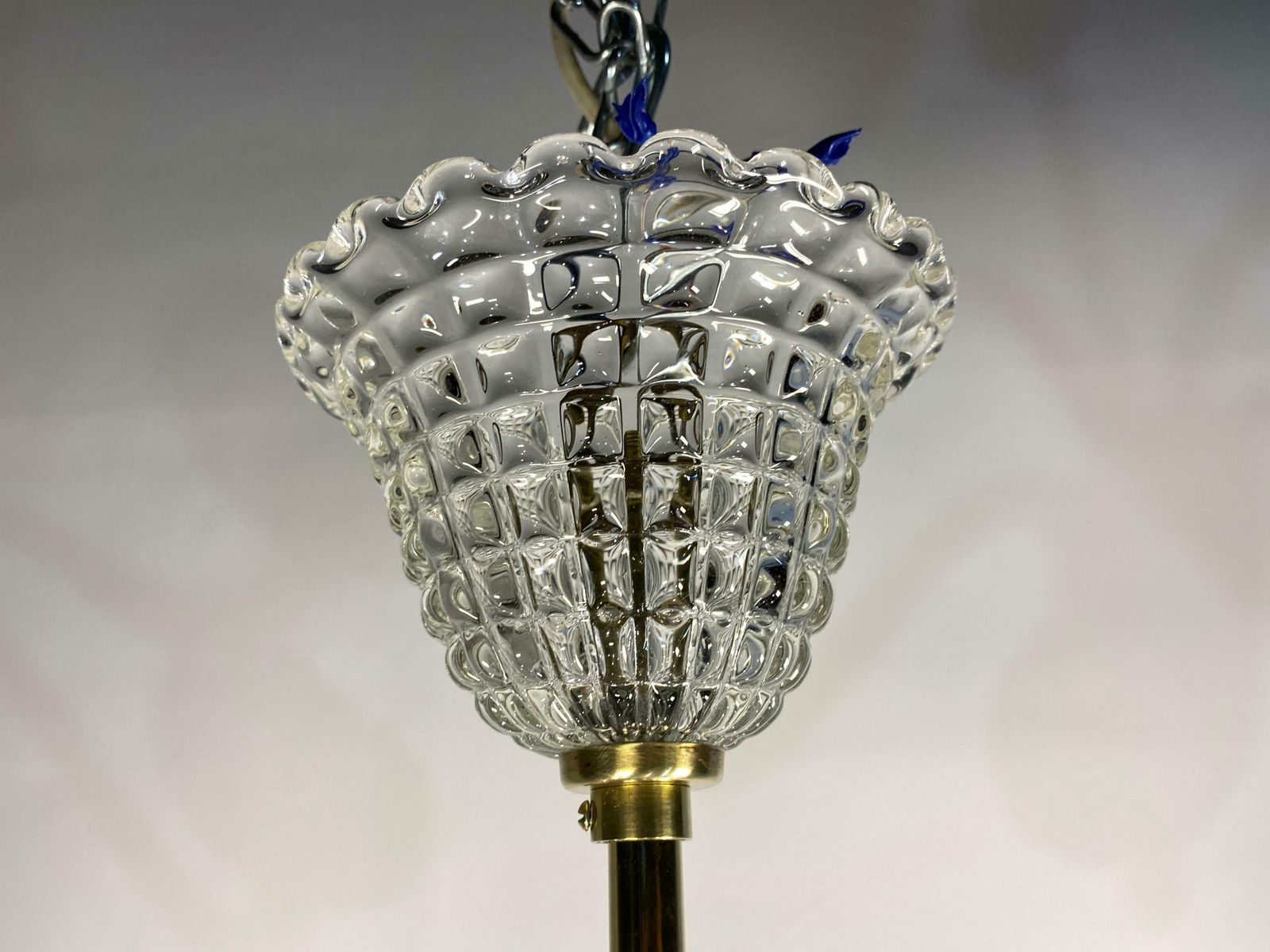 Art Deco Chandelier By Ercole Barovier, Murano, 1940 photo vinterior