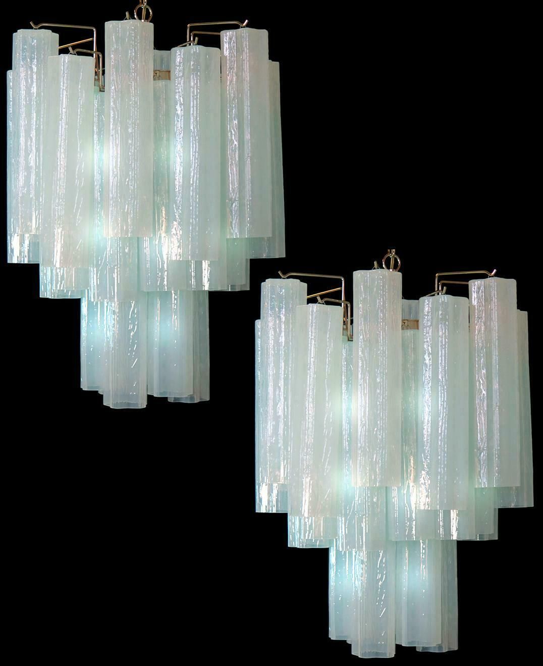 photo furniture Pair Of 30 Tronchi Chandeliers In Toni Zuccheri Style For Venini, Murano