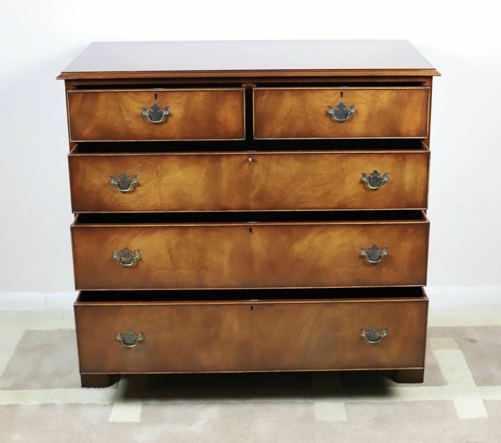 George  III Style  Mahogany Chest Of Drawers Made By Bevan Funell Reprodux photo for sale