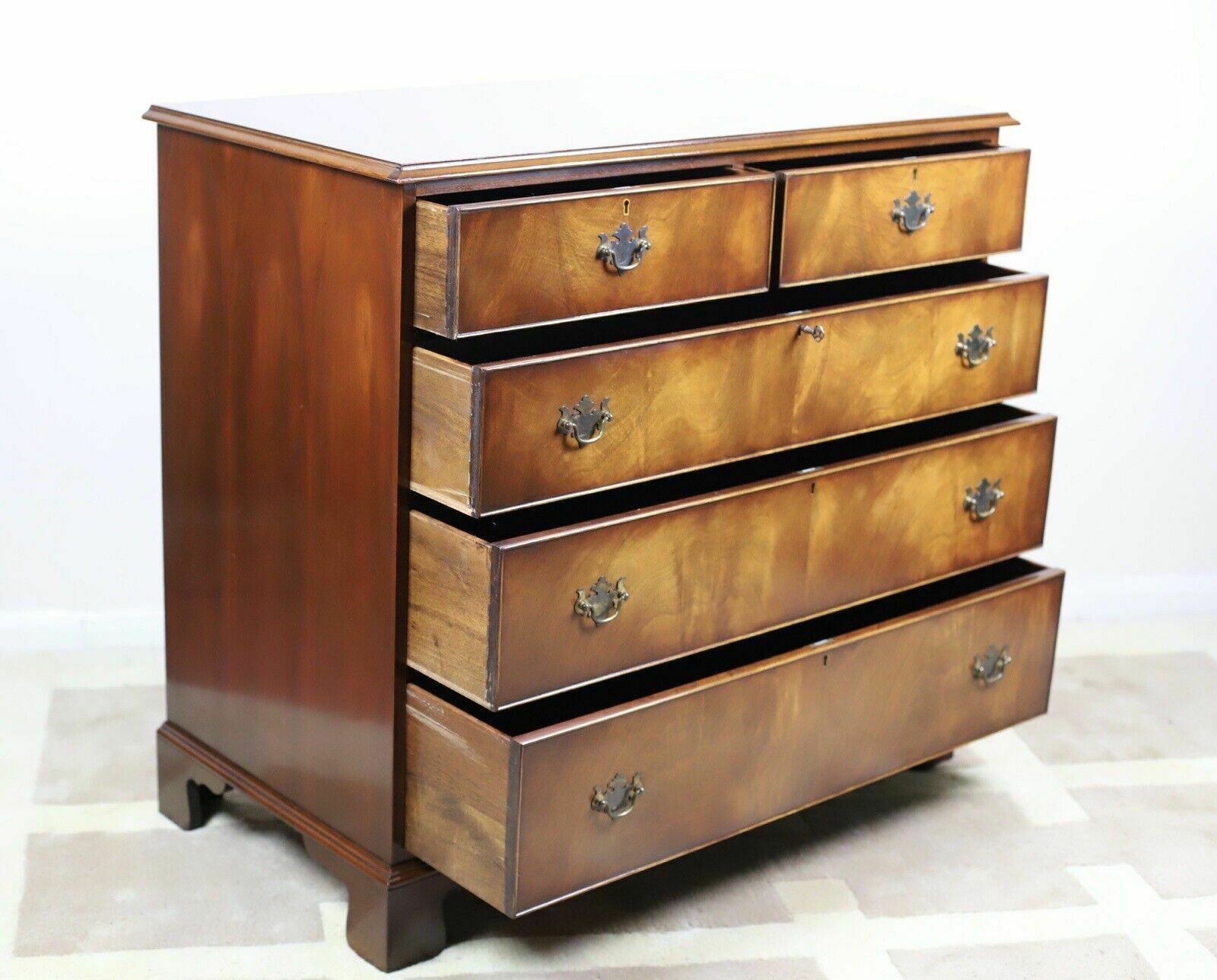 George  III Style  Mahogany Chest Of Drawers Made By Bevan Funell Reprodux photo Furniture