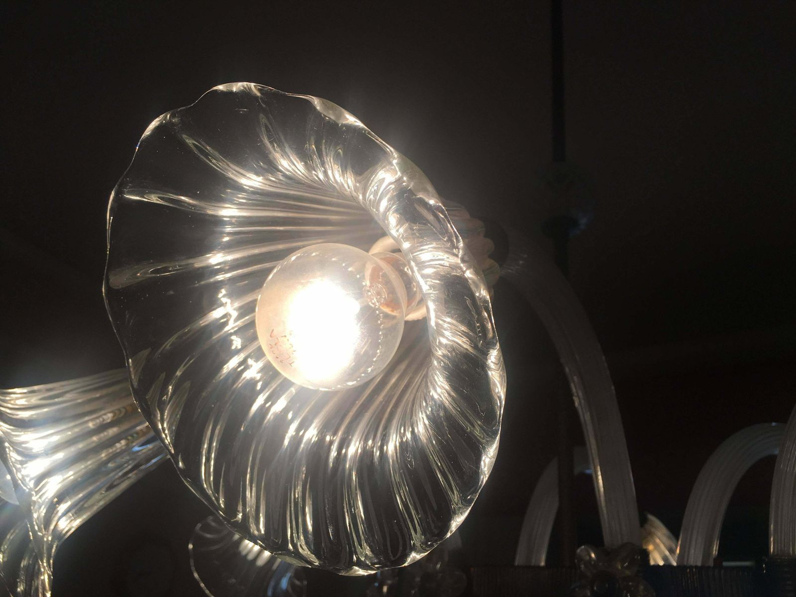 Amazing Liberty Chandelier By Ercole Barovier, Murano, 1940s photo 4031.0