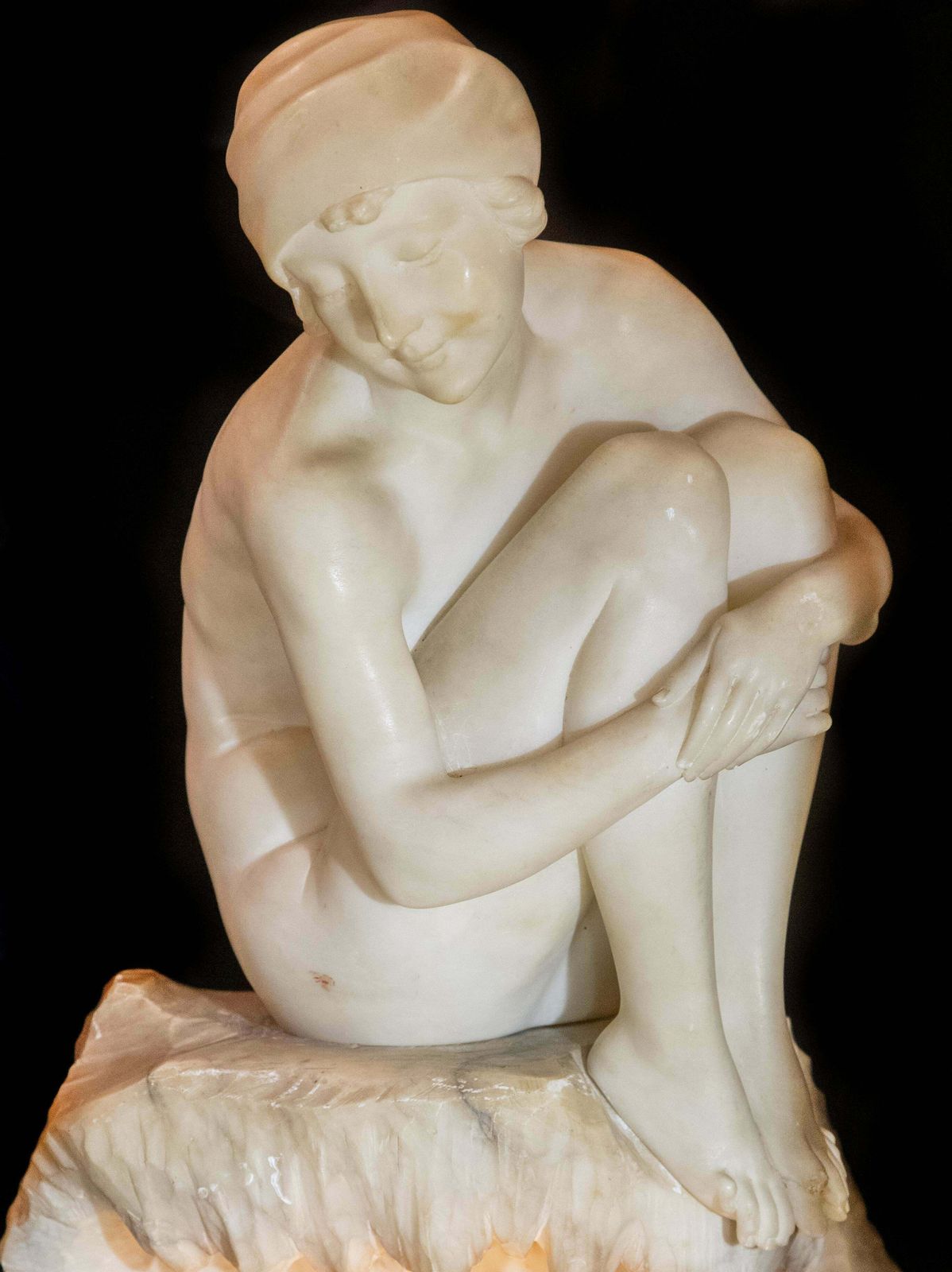 Woman Sitting On Fountain By L. Nardoni 1910, Italy photo Home Decor