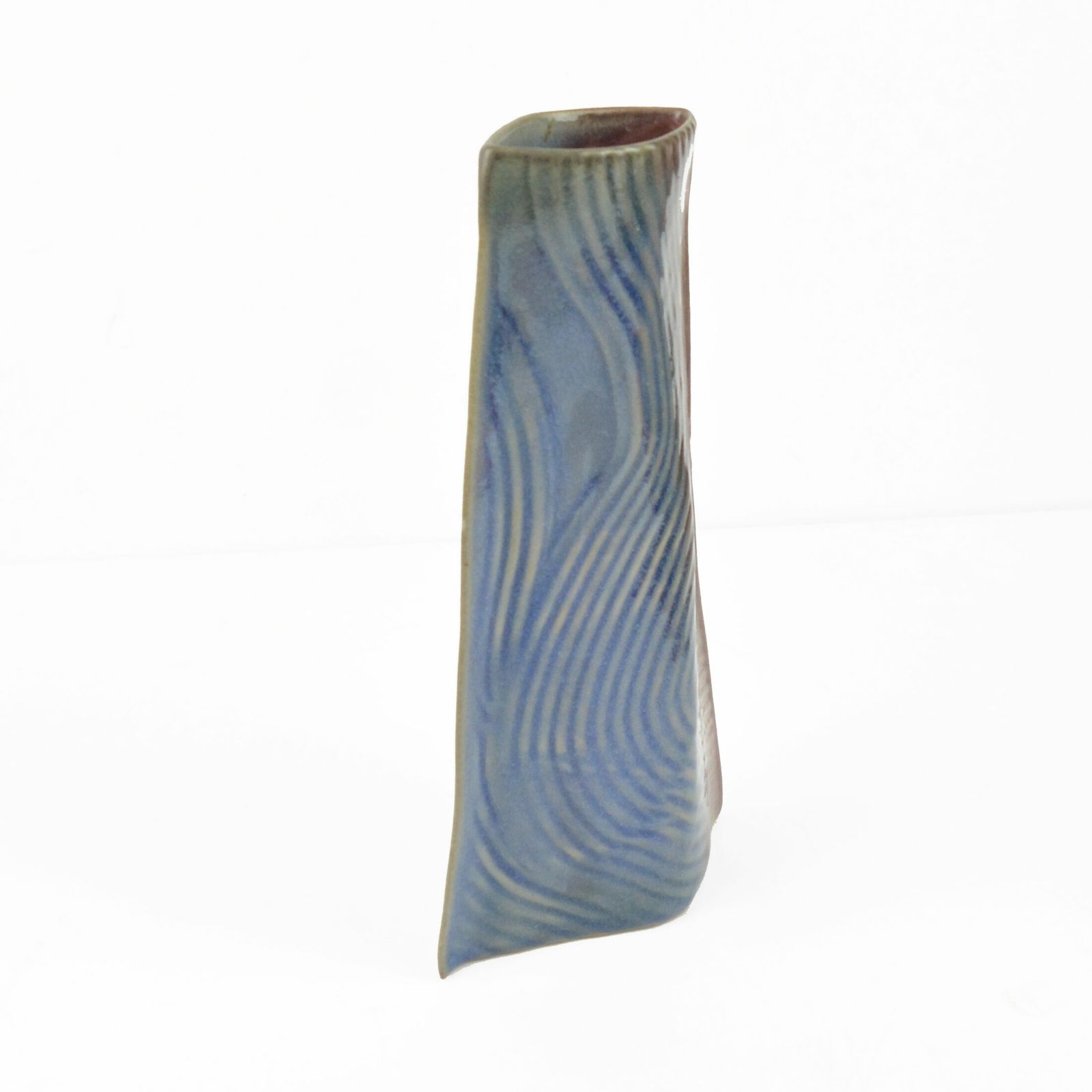1985 Organic Modern Ceramic Vase Designed By Johann Van Loon Rosenthal Studio Line, Germany photo vintage