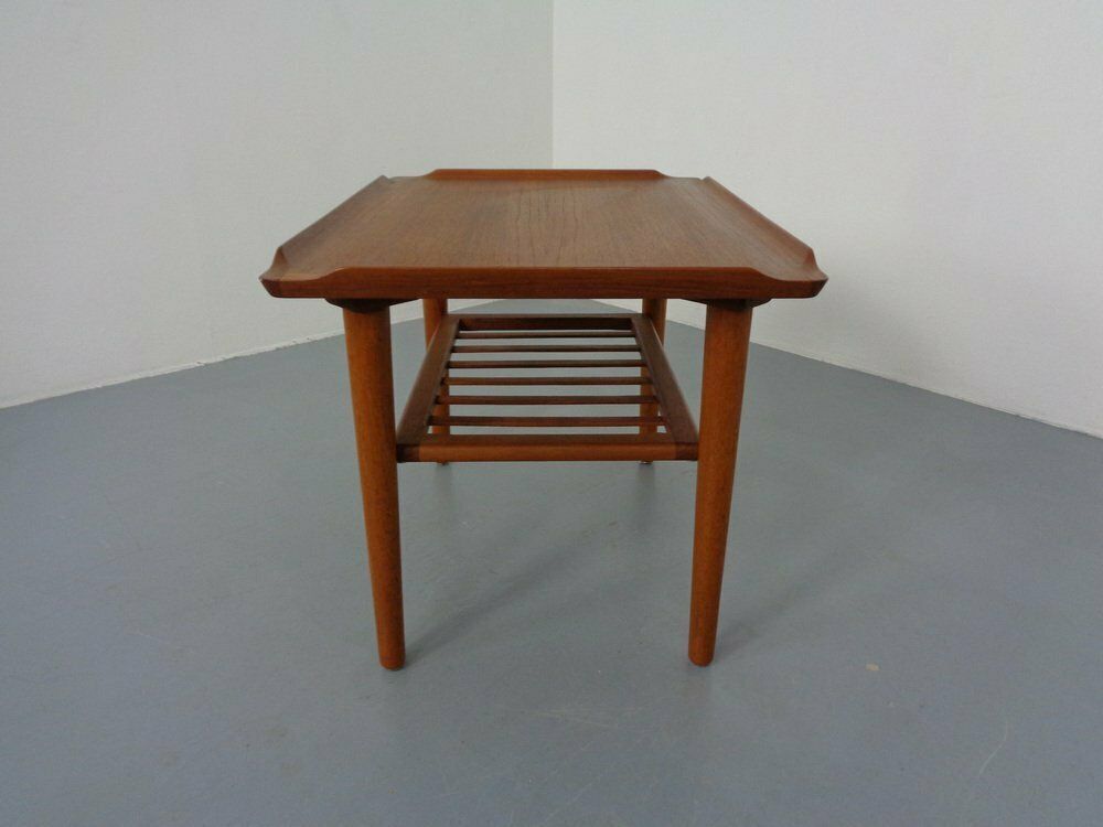 Teak Coffee Table By Holger Georg Jensen For Kubus, Denmark, 1960s photo Furniture